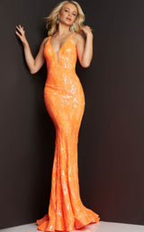 5 of 20 Jovani 3263 Orange
