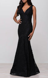1 of 4 Jovani 33050BG Black