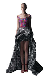 1 of 2 Edward Arsouni Couture SS0331 Multi