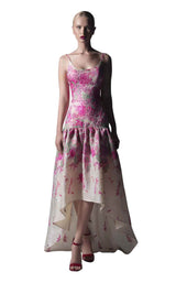 1 of 2 Edward Arsouni Couture ss0338 Fuchsia-Ecru