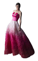 1 of 2 Edward Arsouni Couture SS0340 Fuchsia