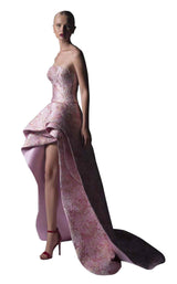 1 of 2 Edward Arsouni Couture SS0343 Fuchsia/Gold