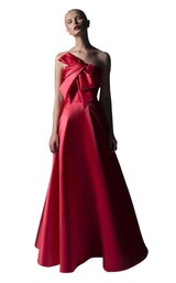1 of 2 Edward Arsouni Couture SS0346 Red