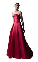 1 of 2 Edward Arsouni Couture SS0349 Red