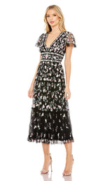 2 of 6 Mac Duggal 35104 Black Multi