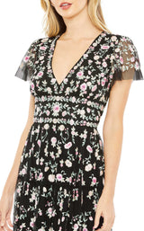 6 of 6 Mac Duggal 35104 Black Multi