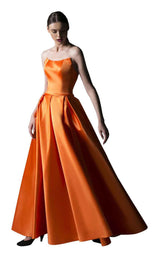 1 of 2 Edward Arsouni Couture SS0358 Orange