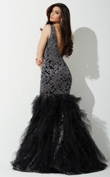 2 of 2 Jovani 36312BG Black/Gunmetal