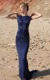 4 of 10 Primavera Couture 3682 Midnight-With-Shawl