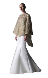 1 of 2 Edward Arsouni Couture SS0371 Ecru-Gold