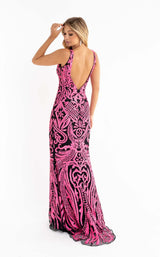 6 of 10 Primavera Couture 3722 Black/Neon Pink