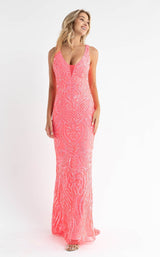 2 of 10 Primavera Couture 3722 Coral