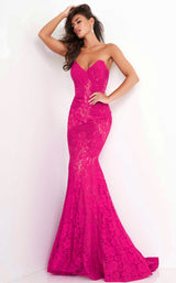 4 of 15 Jovani 37334BG Fuchsia