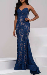 11 of 15 Jovani 37334BG Navy