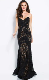 3 of 15 Jovani 37334 Black