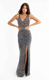 1 of 10 Primavera Couture 3744 Black Multi