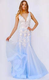 1 of 2 Jovani 09322 Light-Blue