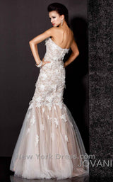 2 of 3 Jovani 3837BG Ivory/Nude