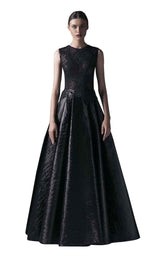 1 of 2 Edward Arsouni Couture SS0384 Black/White