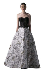 1 of 2 Edward Arsouni Couture SS0388 Black/White