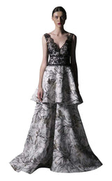 1 of 2 Edward Arsouni Couture SS0390 Black/White