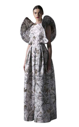 1 of 2 Edward Arsouni Couture SS0392 Black/White