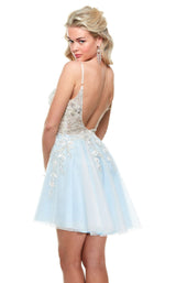 2 of 2 Alyce 3946 Ivory-Glacier-Blue