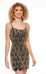 2 of 4 Rachel Allan 40102 Navy/Gold