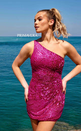 2 of 7 Primavera Couture 4055 Dress --Fushia