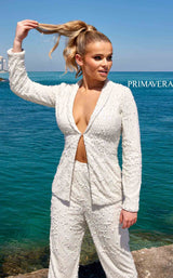 2 of 13 Primavera Couture 4063 Dress Ivory