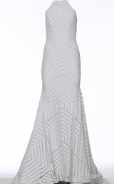 3 of 6 Jovani 4132BG White