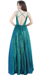 2 of 4 Jovani 4198BG Emerald
