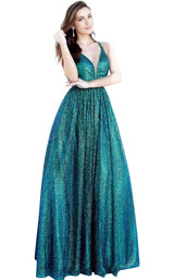 1 of 4 Jovani 4198BG Emerald