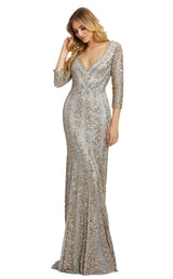 1 of 4 Mac Duggal 4247 Nude-Platinum