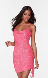 6 of 9 Alyce 4558 Neon Pink