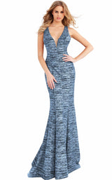 6 of 56 Jovani 45811BG Light Blue