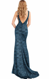 27 of 56 Jovani 45811BG Black Multi