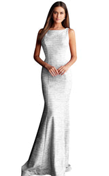 6 of 42 Jovani 45830BG White