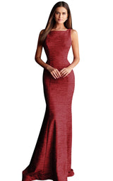 7 of 42 Jovani 45830BG Wine
