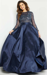 2 of 4 Jovani 46066 Dress Navy