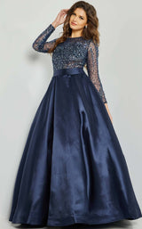 1 of 4 Jovani 46066 Dress Navy