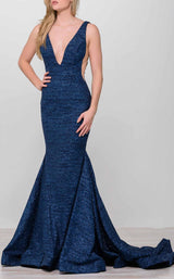 4 of 13 Jovani 47075 Navy