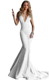 2 of 13 Jovani 47075 White