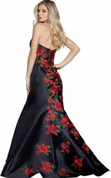4 of 8 Jovani 48122BG Black Multi
