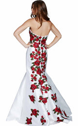 3 of 8 Jovani 48122BG Ivory Multi