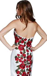 7 of 8 Jovani 48122BG Ivory Multi