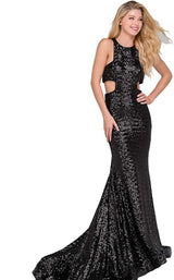 1 of 3 Jovani 48334BG Black