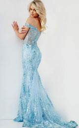 4 of 4 Jovani 06369BG Light Blue