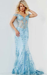 3 of 4 Jovani 06369BG Light Blue