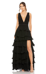 1 of 9 Mac Duggal 49054 Dress Black